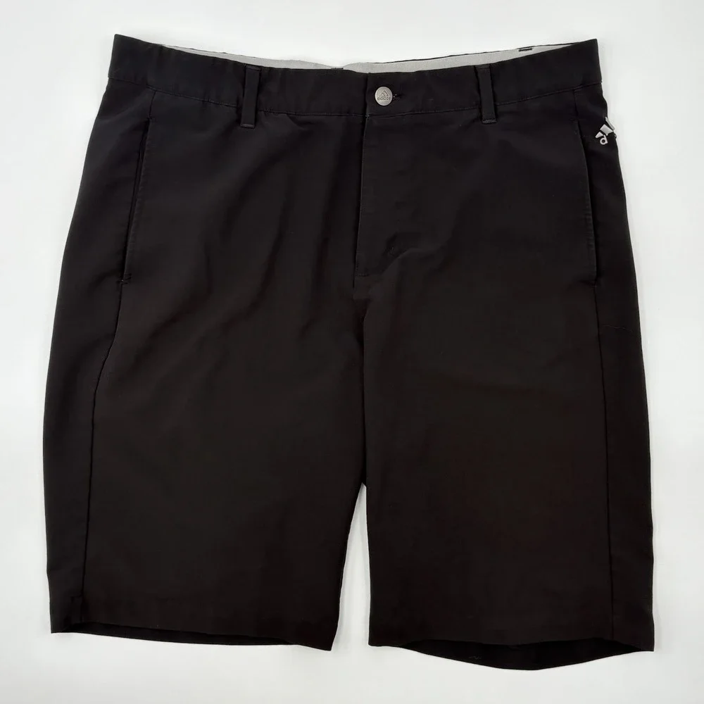 Adidas Ultimate365 3-Stripes Golf Shorts Men 34 Black Stretch Performance